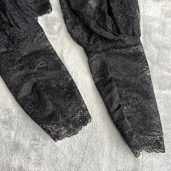 NWOT Widow Midnight Hour Victorian Blouse Top Black Size Small - Picture 8 of 14